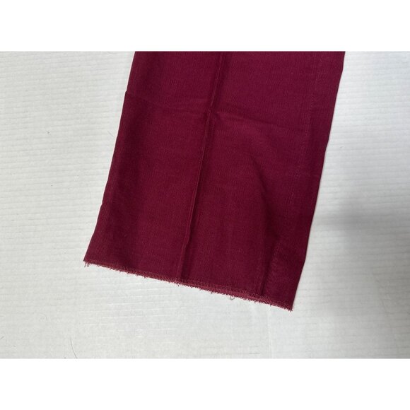 Ibiza Blanca Men’s Size 34 x 36 Brick Red 100% Cotton Corduroy Pants Raw Hem NEW - Picture 6 of 10
